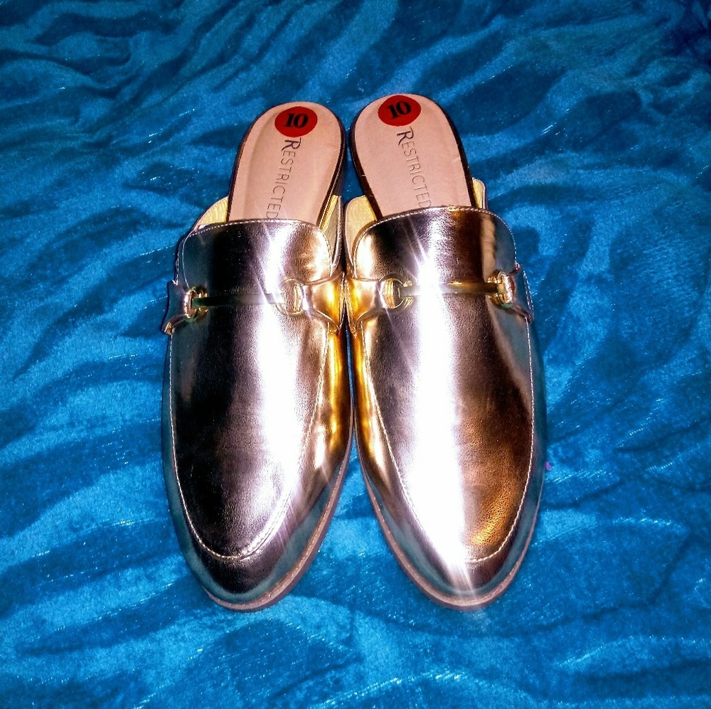 Rose Gold Colored Mules